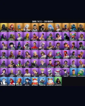 74 Skins Naruto Uzumaki ⭐️ Snoop Dogg ⭐️ Helsie ⭐️ Erisa ⭐️ MARSHINOBI ⭐️ Grimey ⭐️ Purradise Meowscles ⭐️ The Ageless ⭐️ Slayer Juice WRLD ⭐️ Darth Vader ⭐️ Thanos ⭐️ The Kid LAROI ⭐️ Optimus Prime ⭐️ Izuku Midoriya ⭐️ Sentinel ⭐️ Evie ⭐ m9063243862