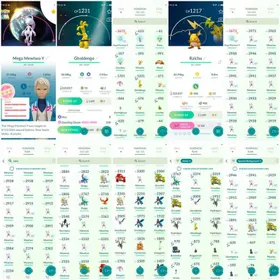 HUNDO Mega Mewtwo Y(BG),Shiny Gholdengo,29 Mewtwo, Shiny GimmiGhoul,Shiny Groundon(BG),Shiny Shadow Dialga