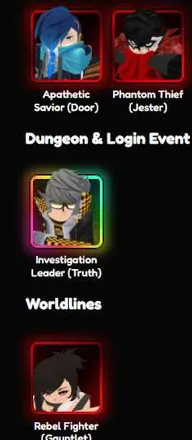 Get All Persona Unit + evo ll Anime Vanguard