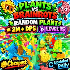 🔥Random Plant | 2M+ DPS | Level 15 - Plants vs Brainrots