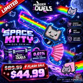 MURDER DUELS | SPACE KITTY GUN | 0.01% DROP | EXTREMELY RARE | LIMITED