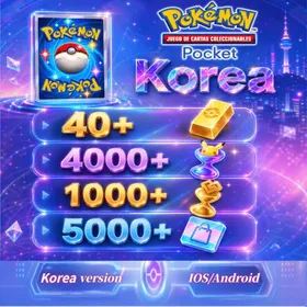 Korea|Solgaleo| 40 Poké Gold | 4000 Pack Hourglass | 1000 Wonder Hourglass | 5000 Shop Ticket | Total Cards 3000+|Android/iOS|Pokémon TCG Pocket