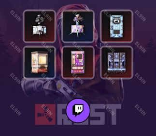 🌐 Twitch Drops ⚡️ Global Warfare 4 💜 Rust [Total 6 Items]