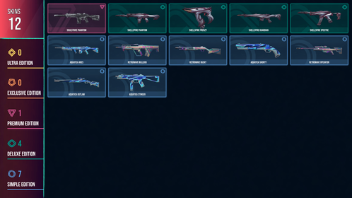 🥑 EU 🥑 12 SKINS 🥑 VALUE: 1775 VP 🥑 Soulstrife Phantom 🥑 Shellspire Phantom 🥑 Shellspire Frenzy 🥑 Shellspire Guardian 🥑 Shellspire Spectre 🥑 Aquatica Ares 🥑 Retrowave Bulldog 🥑 Retrowave Bucky 🥑 Aquatica Shorty 🥑 Retrowave Operator 🥑 Aquatica Outlaw 🥑 Aquatica Stinger 🥑 RANKED READY 🥑 33 LEVEL 🥑 INSTANT DELIVERY 🥑 FULL ACCESS 🥑 FHwLH 🥑