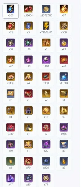 Instant [Global]38k Gems, 6 legendary, Crystals: 63 Red, 37 Gold, 200 Blue, 1 prime card| Fresh acc