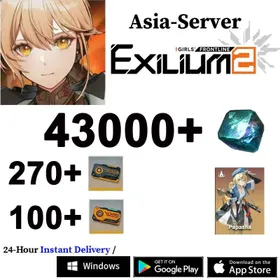 [Asia-Server ]43000+ Collapse Piece | 270+ Access Permission | 100+ Targeted Access Permission| Game progress 4-7 | Starter Account | Reroll