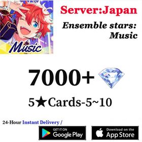 [Fast Delivery] [JP] 7000+ Diamonds | +5-10 Random 5 stars |  | Full Access | Android|IOS | Ensemble Stars Music