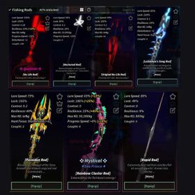 🐠【ROBLOX FISCH】📊 Max Level Account 💸 714K C$ 🎣+32 Rods ⚡ Quantum No-Life Rod 🔱 Original No-Lif📜 Huge Relic Stack & Rare Rods ✅ Instant Delivery