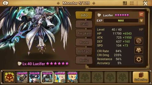 ASIA|5 LD(Lucifer,Nigong,Werner Light,Hyllus,Qitian Dasheng)90 NatB5(Leo,Velajuel,Chandra,Juno etc|Fast Farm|Many Aura|SW306B