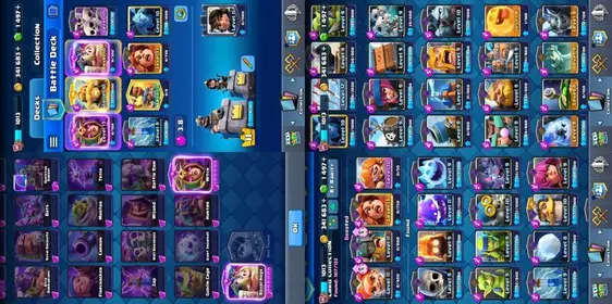KT 11 | Legendary 12 | Evolutions 2 | Card Level 12 = 4 | Gold 340K | Trophies 6386 | Hero Knight | Accounts Clash Royale