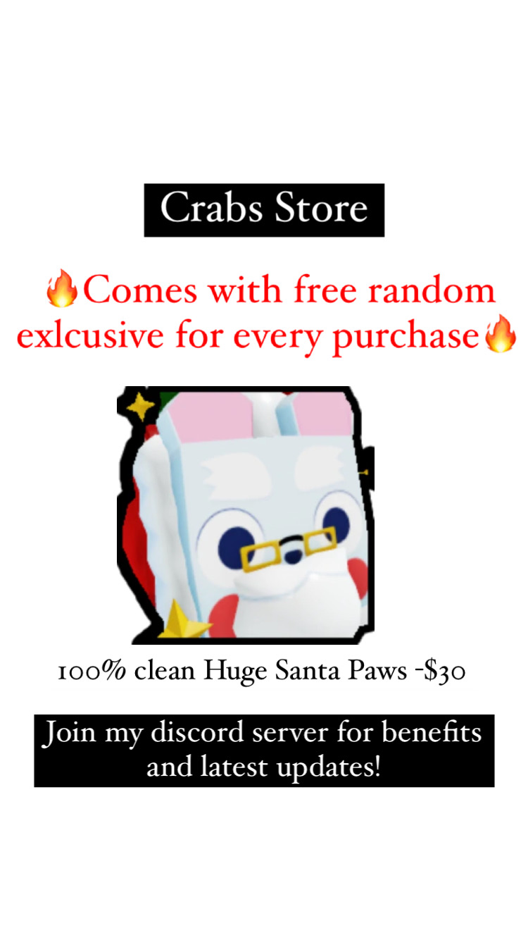 Pet Simulator X / Pet sim x Huge Santa Paws