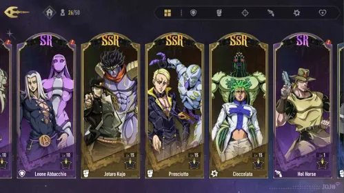 JGS31 – America AM-15 Starter Account | 4 SSR, Limited Jotaro Kujo, Prosciutto, Cioccolata, Giorno