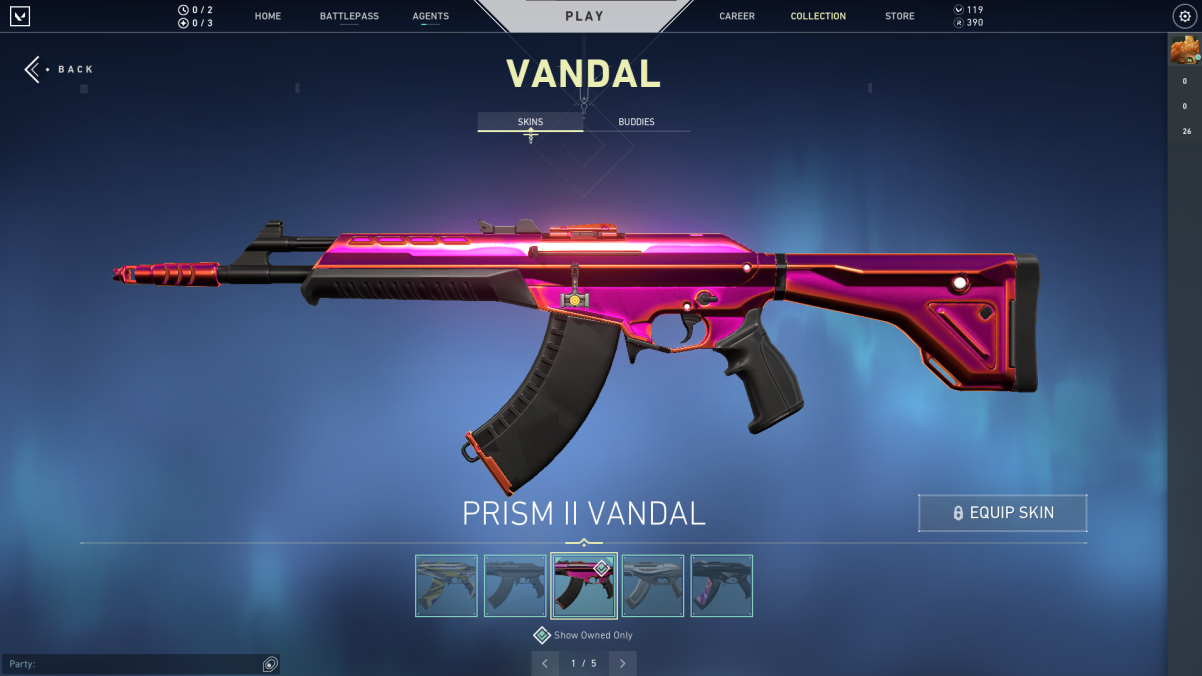 NA + 52 SKİNS + Prism 2 Vandal + Minima Phantom + Prism Knife + 5