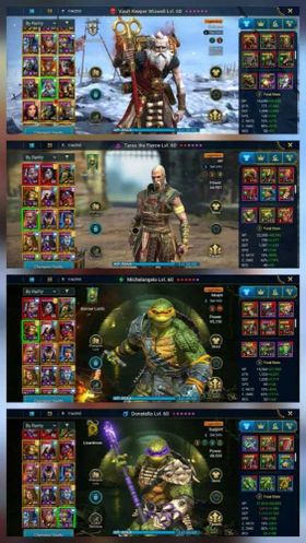 RSL# 460➤2x Mythical◇Mikage◇Embrys◇Adelyn◇Wixwell🔥Taras◇2x Turtles 🐢2.97 M power➤1108 shards➤62 Legendary➤73 lvl➤Changeable email