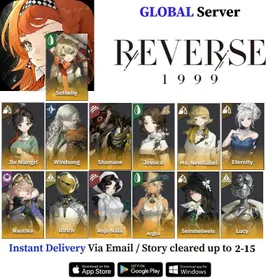 A21【Server： Global】328 draws +Account resources are shown in the figure. | Story Map 2-15 | Starter Account | Reroll