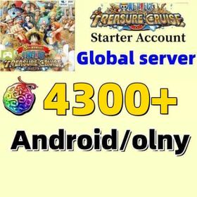 Global| Android /only| [4300 Diamond/Rainbow]丨Global English server | Initial account|[Instan Delevery]ONE PIECE TREASURE CRUISE
