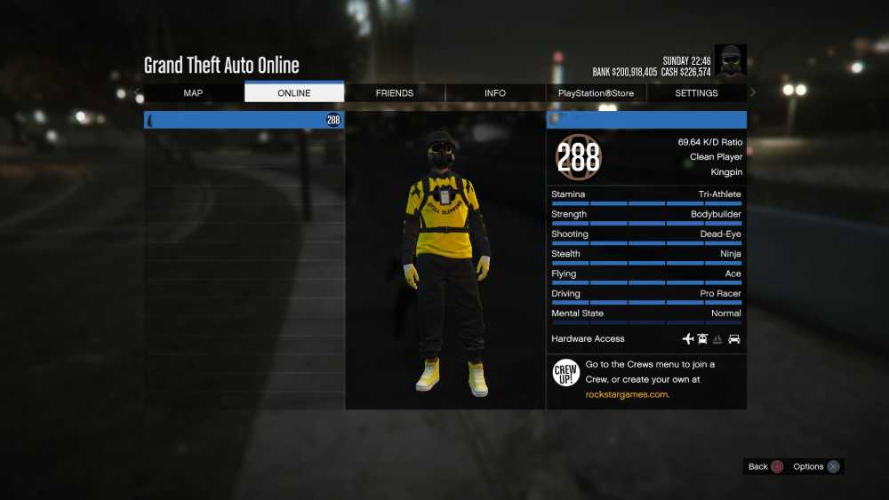 GTA MODDED ACCOUNT PS4 Double Character 200 Million Pure CASH