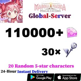 A1【Global Server】🌏110000+Magica Stones+Magia Key×30+20 Random Five-Star Characters+Account Story Random/Android/iOS Interoperability