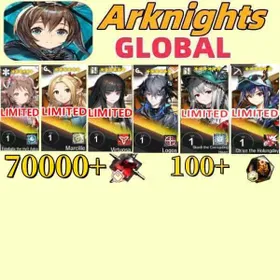Global EN|70000+synthetic jade+100+origin stone or Single number 170 draws+Eyjafjalla the Hvít Aska or  Marcille  or  Virtuosa or Logos or Skadi the Corrupting Heart or Ch'EN The Holungday  One of them /Some chapters passed [Android/IOS] Arknights