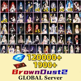 [GLOBAL]140000 Diamonds+Miracle Rose Liberta+Noble Flame Ikaruga+Esteemed Adventurer Eris +Respected Master Roxy+Your Very Own Cat Eris +Emerging Desire Roxy+Daydream Bunny-Murphyia（+5）+  Summer Vacation Dalvi （+5)+Stray Cats Rou(+5)+Dream Bride Eclipse(+5)+Frozen Queen Wilhelmina(+5)+Beachside Angel Teresse（+5）+Celebrity Bunny Loen +Bittersweet Bunny Darian+Nightmare Bunny Eclipse  +Masquerade Bunny Celia+Pool Party Justia  +Pool Party Scheherazade +Supreme God Archbishop Sword Maiden+Daughter of Starwind High Elf Archer+Earth Mother Believer Priestess+Orcbolg Goblin Slayer+Goblin Slayer Dagger+Hedonist Liberta+Dark Saintess Liberta（+5）+Medical Club Teresse+Pure White Blessing Refithea+Red Hat Rou+Shrine Maiden Granadair+Starlight Guardian Tyr+Innocent Bunny Tyr+New Hire Nebris+Water Park Queen Wilhelmina+Young Lady Blade+Bikini Agent Sylvia+Neon Savior Angelica+Onsen Practitioner Ventana+Queen of Gluttis Granadair+B-Rank Idol Helena+Reclaimed Destiny Sacred Justia+Retired Legend Olivier| Single draw coupon:2200 |5★ Recruitment Ticket*3 +|5★ Draw Ticket*10|random 60-100 five-star clothing+ 60-100 UR weapons|Selective Tickets: 70–100 Tears of Goddess: 30–35|3000 pulls|[Fast delivery] BrownDust 2 Account BDust 2