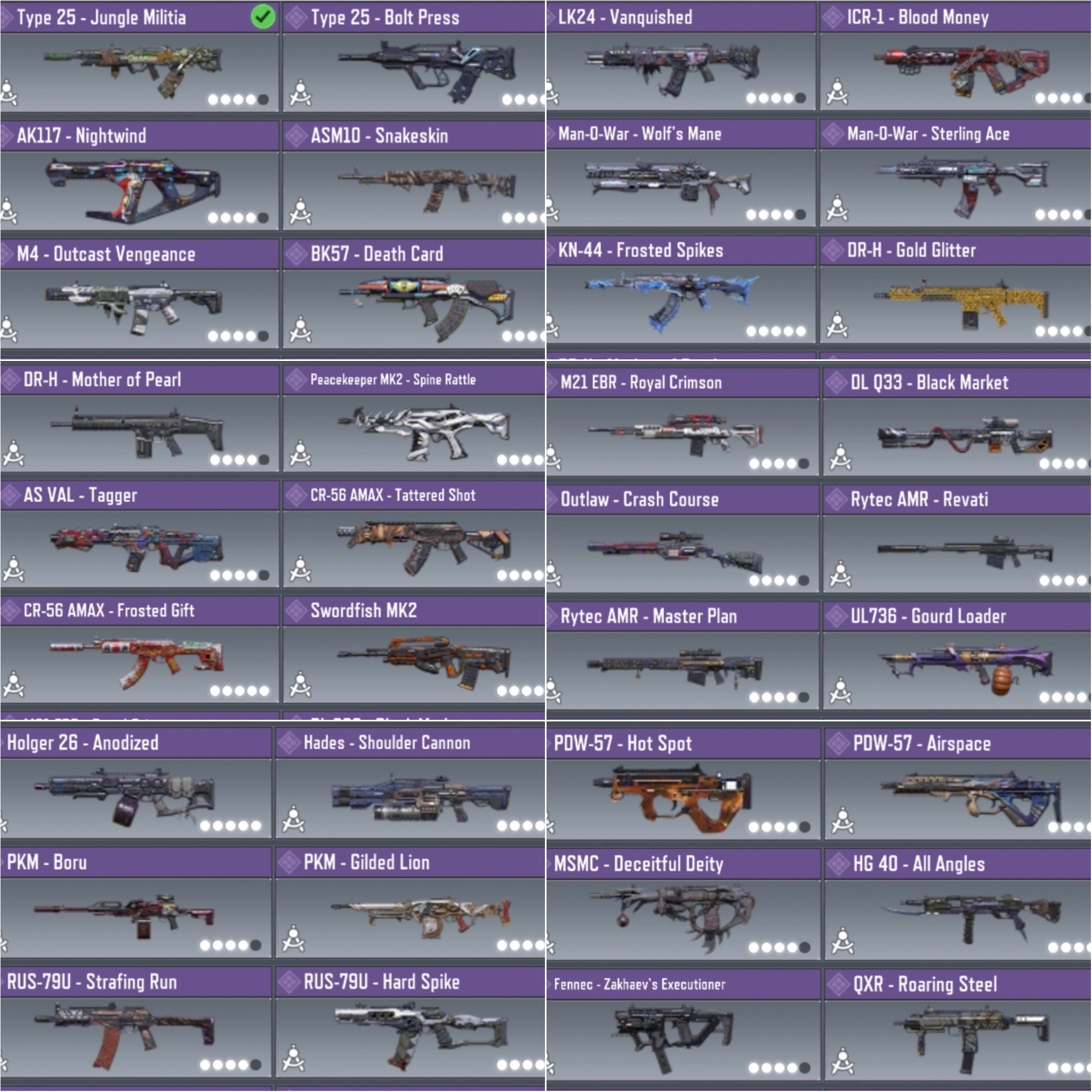 CL1243 | Level150 | 57 epic guns | 55 characters | save on:Activision only  | Andorid/iOS️