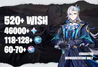 NA | AR50+ 520+ Wishes – 46,000+ Primogems – 118+ Acquaint Fates – 60+ Intertwined Fates