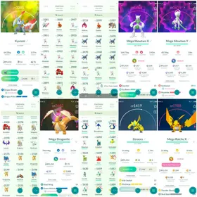 Zeraora,2×GalarZaptos,2×GalarMoltresShiny Mega Mewtwo X & Y, WhiteKyurem,MegaDragonite, Mega Richu X& Y,GmaxCharizard,, Mega Richu X& Y,GmaxCharizard, 120+CostumePokémons