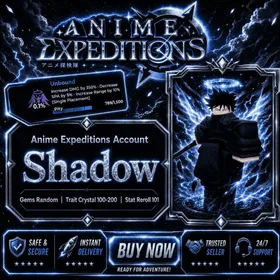 ⭐ Anime Expeditions Account | 👑 Shadow (Unbound 0.1%) | 🔓Clean Account No email or green hat✅