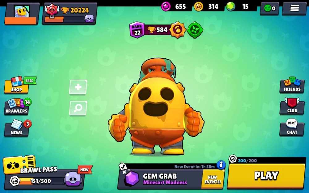 Full ROBO Spike + Crow + Sally Leon✅20.200 Trophy✅Full Gale, Full Lou, Belle, Ruffs, Colett, Surge✅45 Brawlers