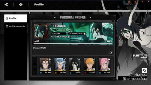 🔷Discount🔷TOP ACCOUNT! AIZEN B6/W5 ULQUORRA B6/W5 GRIMMJOW B6 AND A LOT OF OTHERS, Sale