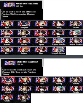 PX346 – Global Starter | Goro Akechi, Makoto Yuki, Mio, Futaba, 3 Anniversary Select Tickets