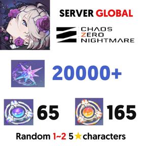 【Server Global】20000 Gems + 165 Rescue Anchor + 65 Signal Amplification Anchor + Random 1~2 5-stars characters | Clear Chapter 1+ | Reroll Account | Starter Account