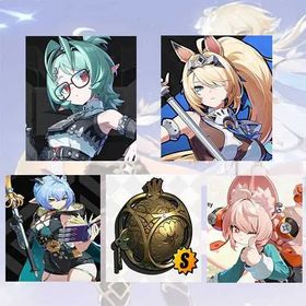 Asia|Female lv 8-12| Roxy + Sigrid de + Lucia + Lucia Weapon + Zhao  + Random 4-star character|Fast delivery