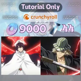 NA Crunchyroll · Bambietta + Kisuke Urahara + 9k Jade + 44 Standard Tickets · Gacha Reroll Account · Tutorial Only · Instant Delivery