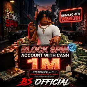 Block Spin | Account With 1M+ Cash 💵 | Instant Delivery 🚀