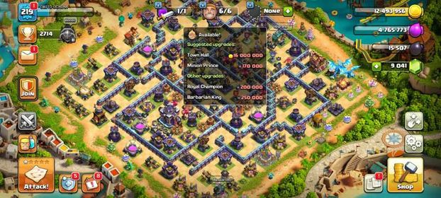 Th 15 100% max💥Heroes 86 90 62 65 36💥Almost 7 max epic💥9k+ gems💥Summer scenery💥Near max lab💥Instant delivery