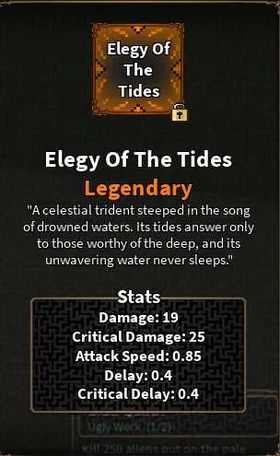 The Veil - Elegy of Tides ( Legendary Spear) -GunTeR-