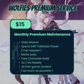 Honkai: Star Rail │ Ultimate Elite Monthly Maintenance │ 30-Day Trailblaze Management Service