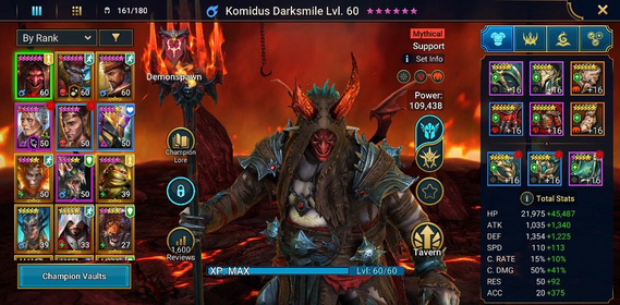 (1 Mythical) Komidus Darksmile (15+ Legendaries)