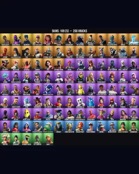 [OG] 109 Skins Travis Scott ⭐️ Dark Vertex ⭐️ Deadpool ⭐️ Meowscles ⭐️ Peely ⭐️ Midas ⭐️ Aura ⭐️ Wild Card ⭐️ Poised Playmaker ⭐️ Skye ⭐️ Catalyst ⭐️ Beach Bomber ⭐️ Monks ⭐️ Purradise Meowscles ⭐️ Reaper ⭐️ Jennifer Walters ⭐️ Omega ⭐️ De m240738014