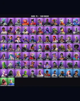 79 Skins Rebirth Harley Quinn ⭐️ Storm-Wild Raven ⭐️ The Machinist ⭐️ Katalina ⭐️ The Batman Who Laughs ⭐️ Streetwear Spark Messi ⭐️ Champion Stash'd ⭐️ Slayer Juice WRLD ⭐️ Godzilla Evolved ⭐️ Neko Hatsune Miku ⭐️ Sub-Zero (MK3) ⭐️ Jade ⭐ m245444977