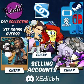 ⭐️️Sale⭐️️Brawlhalla x17 Cross overs skins and collector pack (You can link to your account)
