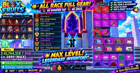 👑 ALL 7 V4 FULL GEAR | SANGUINE 600 | CDK 600 | DRAGONHEART 528 | DRAGONSTORM 500 | 41.7M BELI | MAX LEVEL