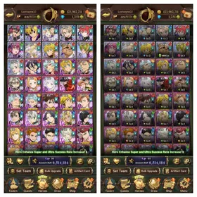 GLOBAL 1.250💎 | 6.5M CC | 11 LR + 10 BASIC UR | Nemesis Meliodas | New Merlin | New Ban + Meliodas Cross : IF | Collab Gachiakuta | Collab Re:Zero