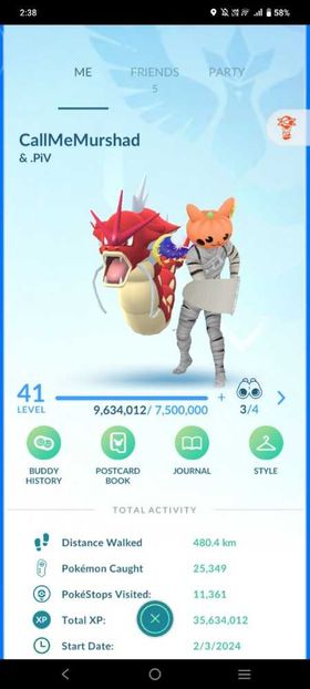 Compte Pokémon GO - Niveau 43 - Équipe Mystic - 600+ Légendaires - 300+ Shiny - Compte à Vendre