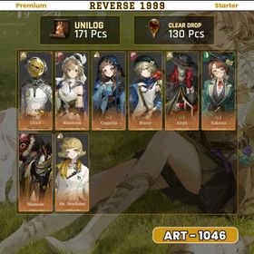 Global |15 x 6 Star|171 Unilog|130 Clear Drop|Rhiannon P5 + Coppelia P1 + Ulrich P1 + Brume + Aleph + Kakania + Shamane + Ms. NewBabel|Story 3 - 1|Novice Banner Available|Fast Delivery|ART1046