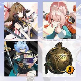 Asia|Female lv 4-12| Ye Shunguang + Zhao + Lucia + Lucia Weapon  + Random 4-star character|Fast delivery