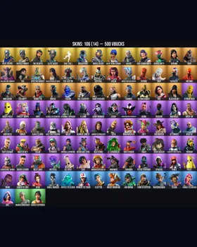 106 Skins Blue Squire ⭐️ Royale Knight ⭐️ The Reaper ⭐️ Elite Agent ⭐️ Take The L ⭐️ Peely ⭐️ Harley Quinn ⭐️ Rippley vs Sludge ⭐️ Catalyst ⭐️ Stray ⭐️ Blue Team Leader ⭐️ Spider-Man (Miles Morales) ⭐️ Omega ⭐️ Marigold ⭐️ Harley Hitter ⭐️ m247022798