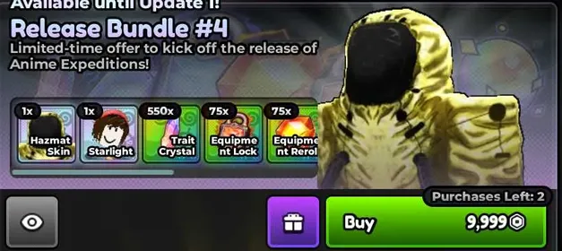 Anime Expeditions Release Bundle 4 Cost 10K RBX (INSTANT DELIVERY) ( Trait )