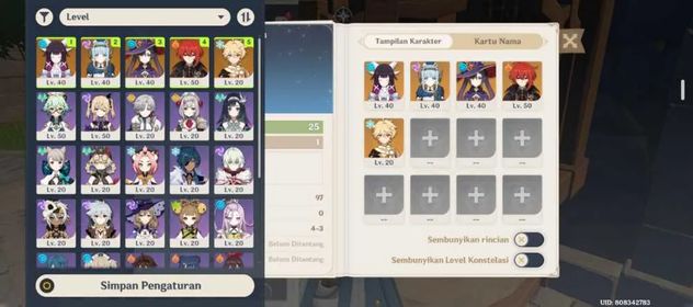 Asia | Columbina + Ineffa + Mona + Diluc | Selector ON | Story Liyue Act 1 | Link Email Only